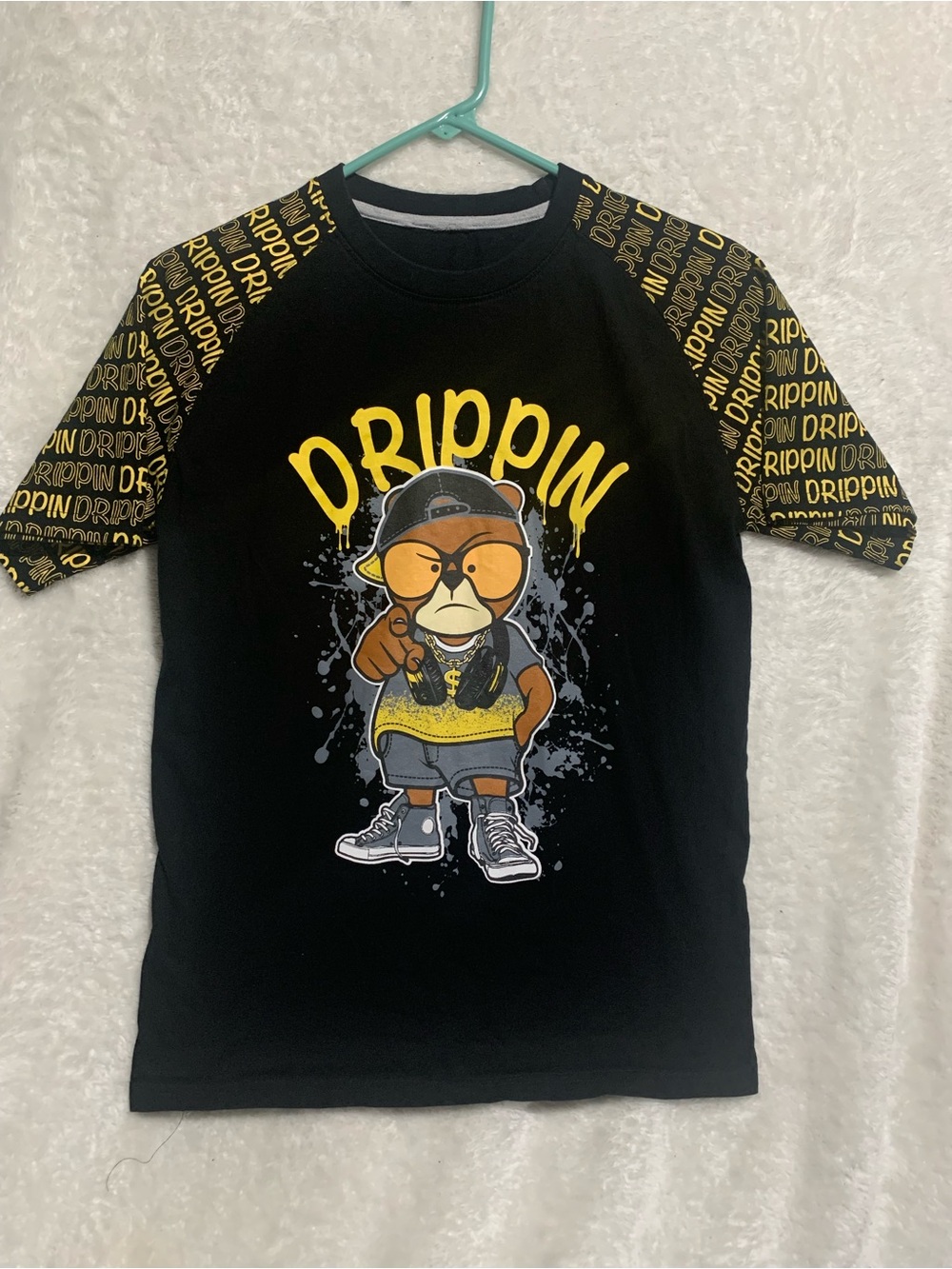 Boys XL Short Sleeve Graphic  Black T Shirt